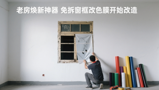 老房煥新神器：免拆窗框改色膜，15年老窗秒變極簡(jiǎn)風(fēng)