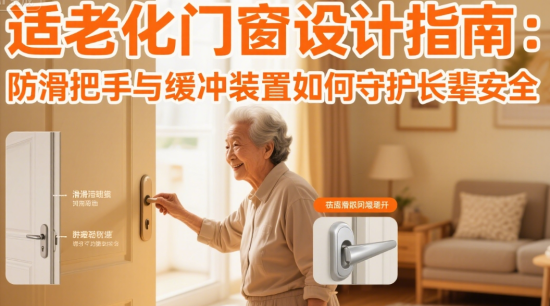 適老化著名門窗品牌設計指南：防滑把手與緩沖裝置如何守護長輩安全