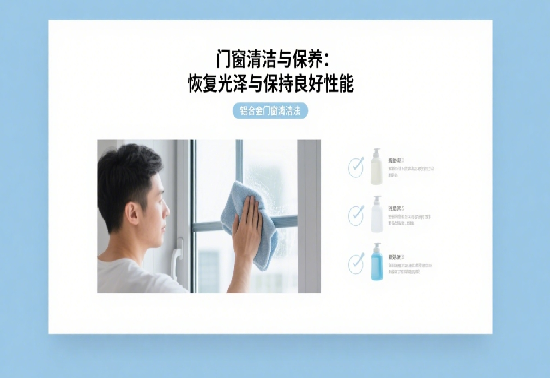 門窗清潔與保養(yǎng)：恢復(fù)光澤與保持良好性能