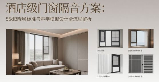 酒店級品牌門窗隔音方案：55dB降噪標準與聲學模擬設計全流程解析