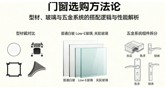 門窗選購方法論：型材、玻璃與五金系統的搭配邏輯與性能解析
